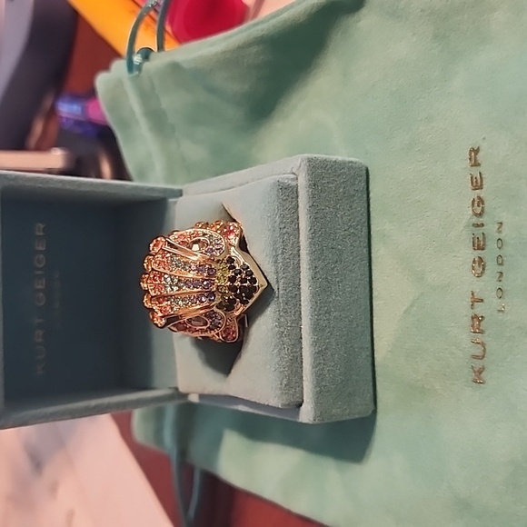 Kurt Geiger Rainbow Crystal Ring - Picture 5 of 5